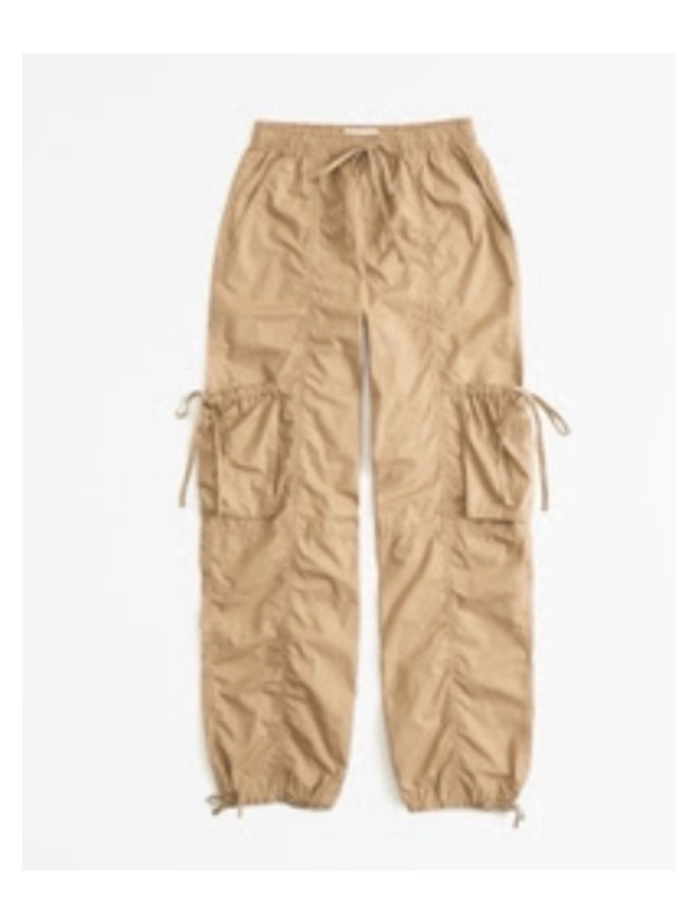 Abercrombie & Fitch Cargo Parachute Utility Pant Joggers Tan